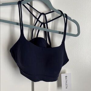 Athleta Black Cloud Light Strappy padded Sports Bra